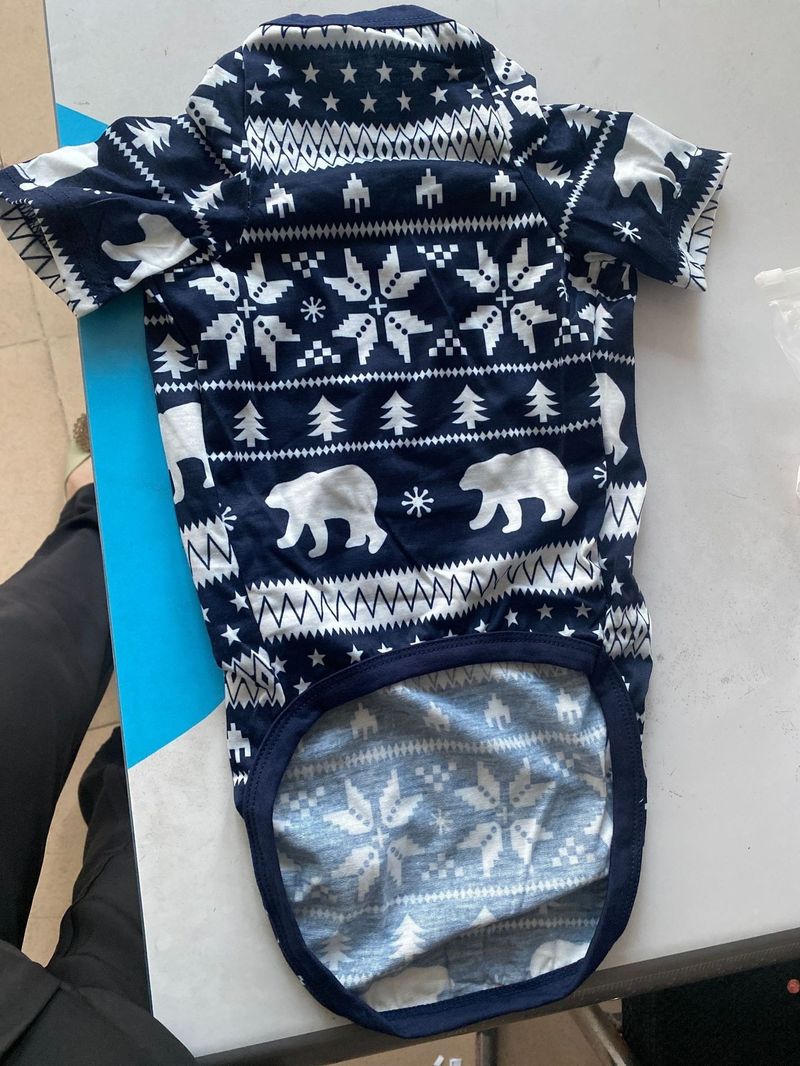 Warm Christmas Family Pajamas Set Cotton Loungewear For Parents And Children Winter Holiday_voghion.com