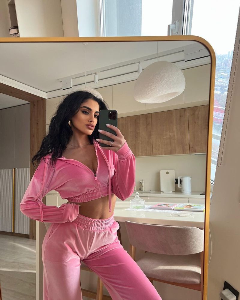 two thousand twenty-four Europe and America Cross border Long Sleeve Zipper Casual Hoodie Elastic Pants Two Piece Set_voghion.com