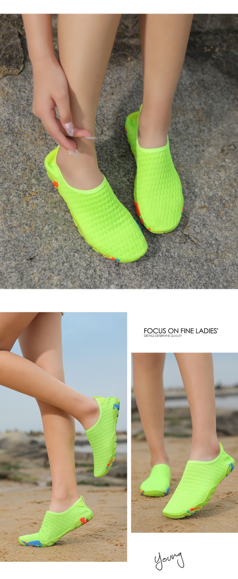 Couple Swimmin Men Thick Soft Sole Snorkelin Women Beach Divin Raftin Wadin Shoes Quick-Dry Non-Slip Stream_voghion.com