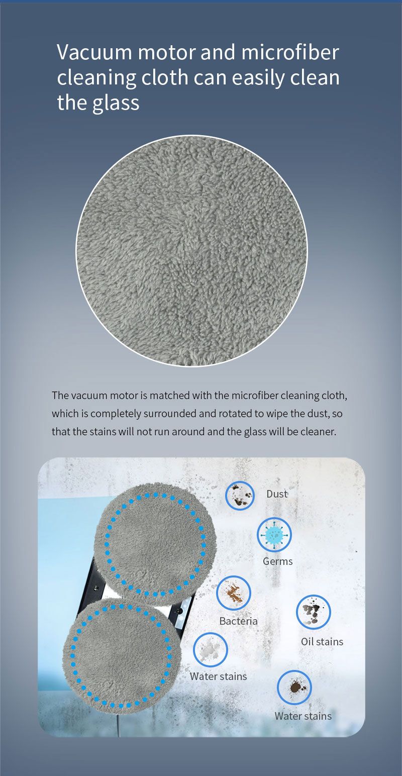 Direkt vom Hersteller: Vollautomatischer Fensterputzroboter für Trocken- und Nassreinigung mit intelligenter Fernbedienung._voghion.com