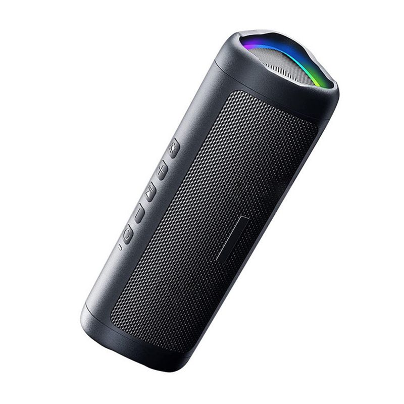 Creative New 5.3 Colorful Atmosphere Lighting Portable TWS Waterproof Bluetooth Speaker HD Call_voghion.com