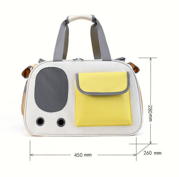 Designer fashion new cat pet bag out portable handbag Breathable pet four seasons universal roller curtain bag_voghion.com