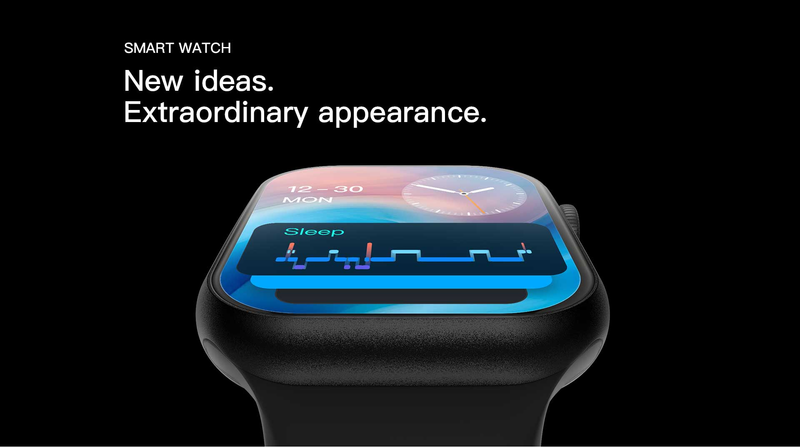 S9 smartwatch, smartwatch voor heren en dames, IP68 waterdicht sporthorloge, geschikt voor Android en iOS_voghion.com