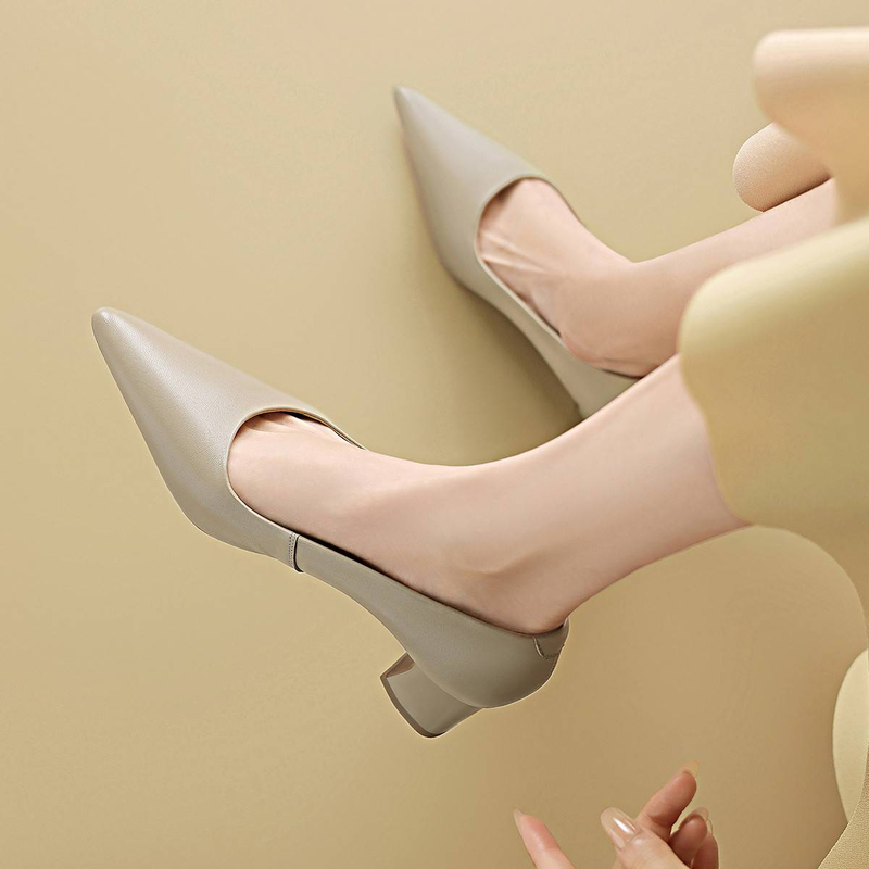 Cameido 2025 Spring Women's Soft And Comfortable Commuting Single Shoes. These Versatile Pointed-toe Low-cut Work Shoes Are Perfect For The Office_voghion.com