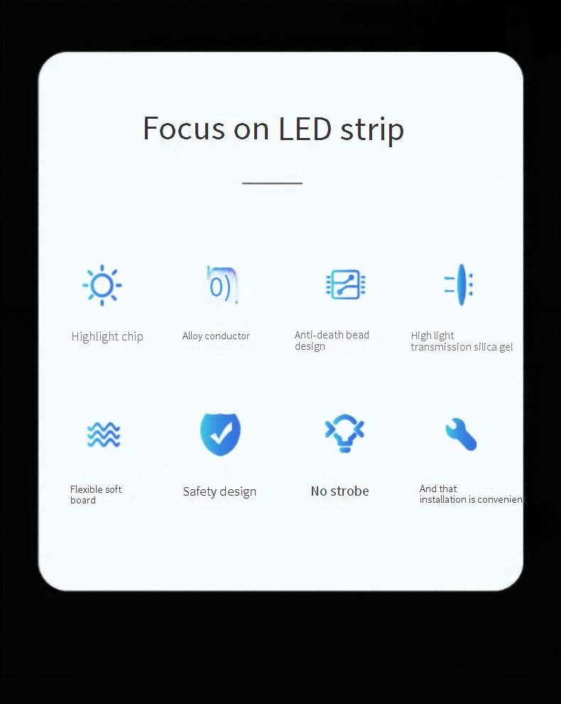 12V RGB LED Strip Lights With 24/44 Key Remote Control - 5050/2835 SMD Chip, Waterproof, Smart WiFi/IR/Bluetooth Controller_voghion.com