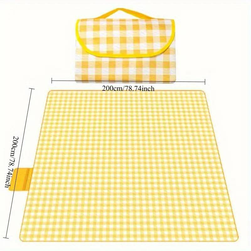 1Pc Foldable Outdoor Picnic Mat - Portable Yoga & Beach Mat Lightweight & Durable For Camping, Hiking, And Outdoor Adventures_voghion.com