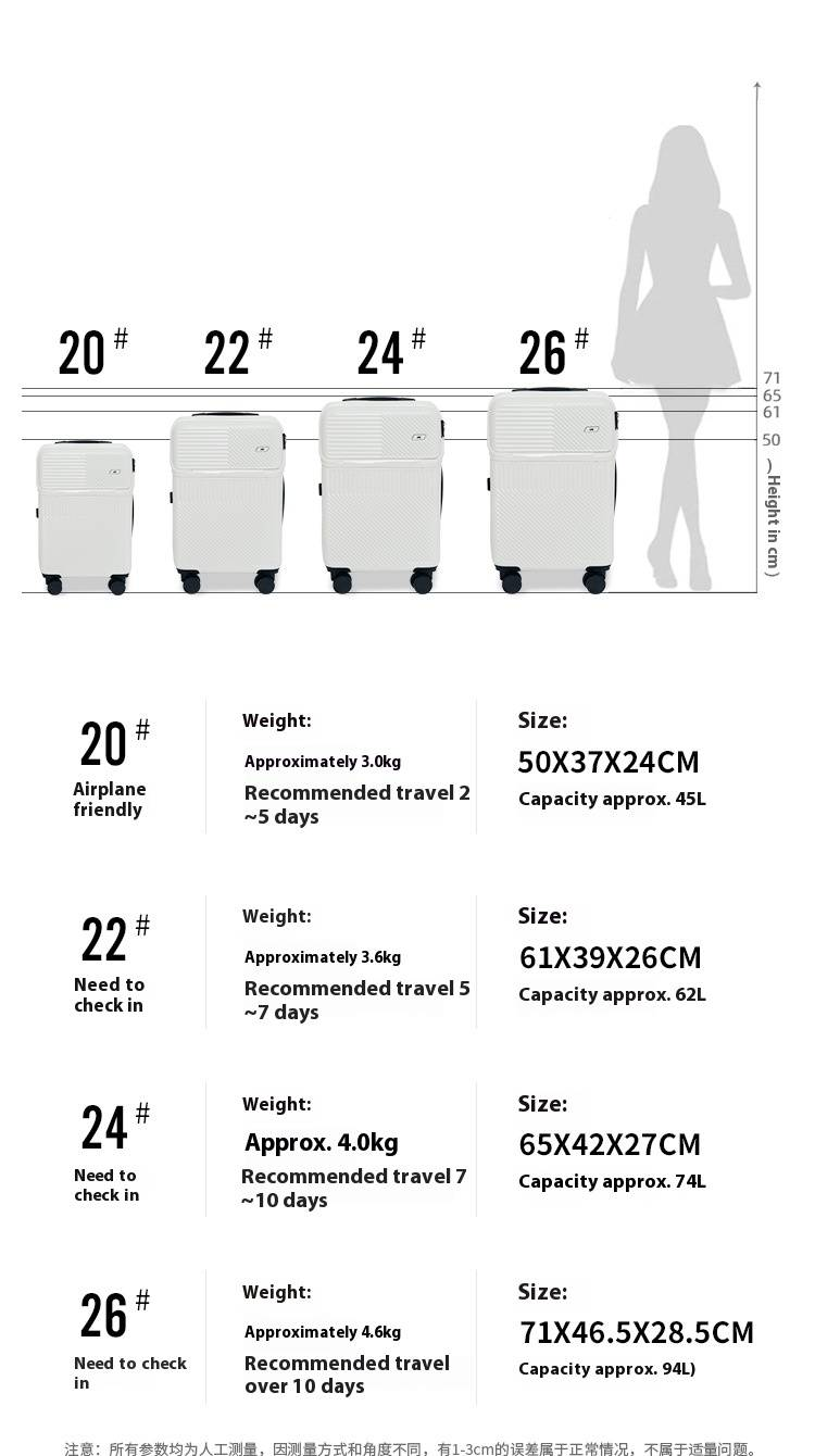 20" USB Charging Travel Carry-On Luggage With Spinner Wheels, Lightweight ABS+PC Suitcase For Business & Leisure_voghion.com