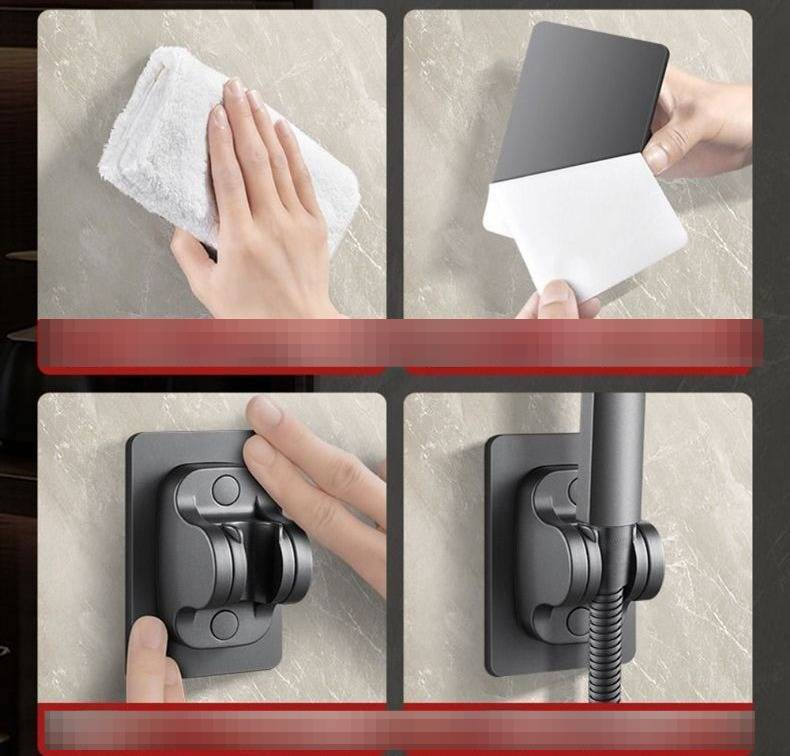 Punch Free Duschhalterung Duschkopf Fester Regenduschkopf mit verstellbarer Basis_voghion.com