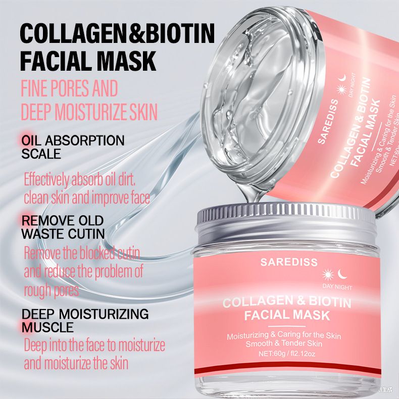 Mascarilla desprendible Full English Sakura Collagen Reafirmante de noche Elástica Hidratante Hidratante_voghion.com
