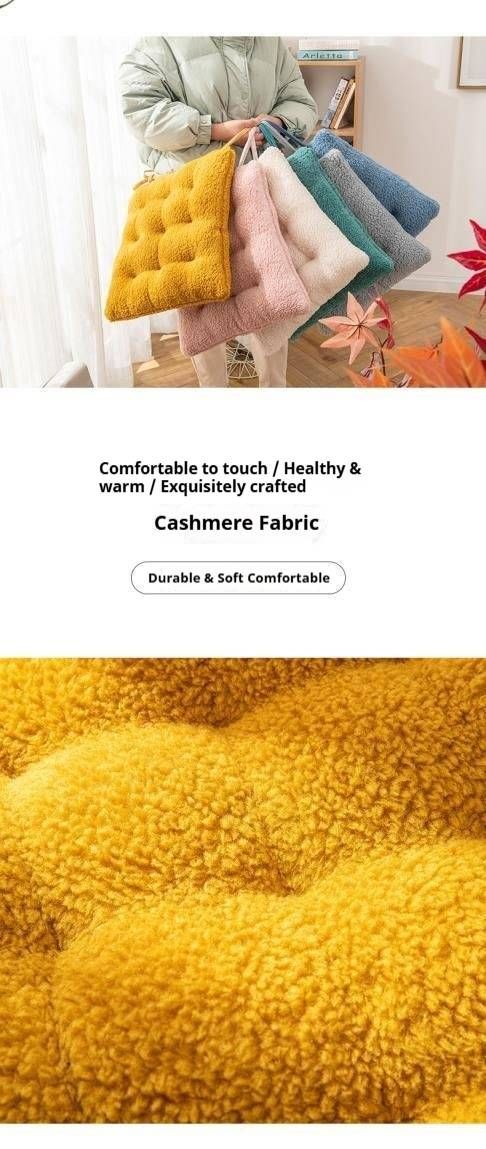 Cuscino per divano in pile Sherpa - Cuscino universale ultra morbido e spesso con lacci antiscivolo, 40x40 cm/45x45 cm, eleganti motivi solidi e geometrici_voghion.com