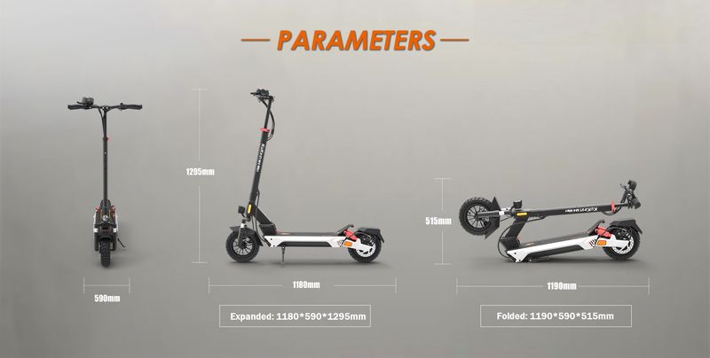 Patinete eléctrico plegable KuKirin M4 Max, 1000 W, 48 V, 18,2 Ah, neumáticos de 10 pulgadas, 45 km/h, frenos de disco delanteros y traseros._voghion.com