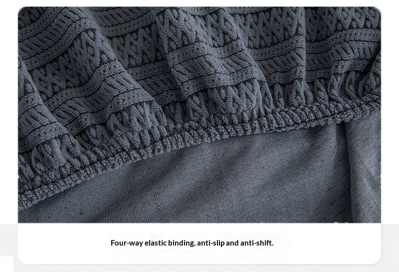 Premium Polyester Sofa Cover – Universal Stretchable Slipcover For Sectional/L-Shaped Couches, Striped Design, Soft & Washable_voghion.com