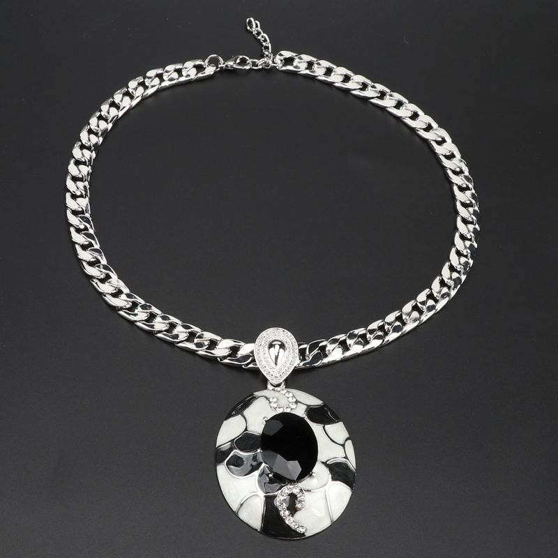Fashion Women African Beads Trendy Party Costume Gold Color Crystal Necklace Earring Jewelry Sets_voghion.com