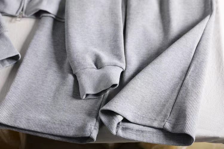 Abbigliamento da donna alla moda e anti-età, tuta sportiva piccola, felpa con cappuccio slim con pantaloni a gamba larga, tuta casual a due pezzi_voghion.com