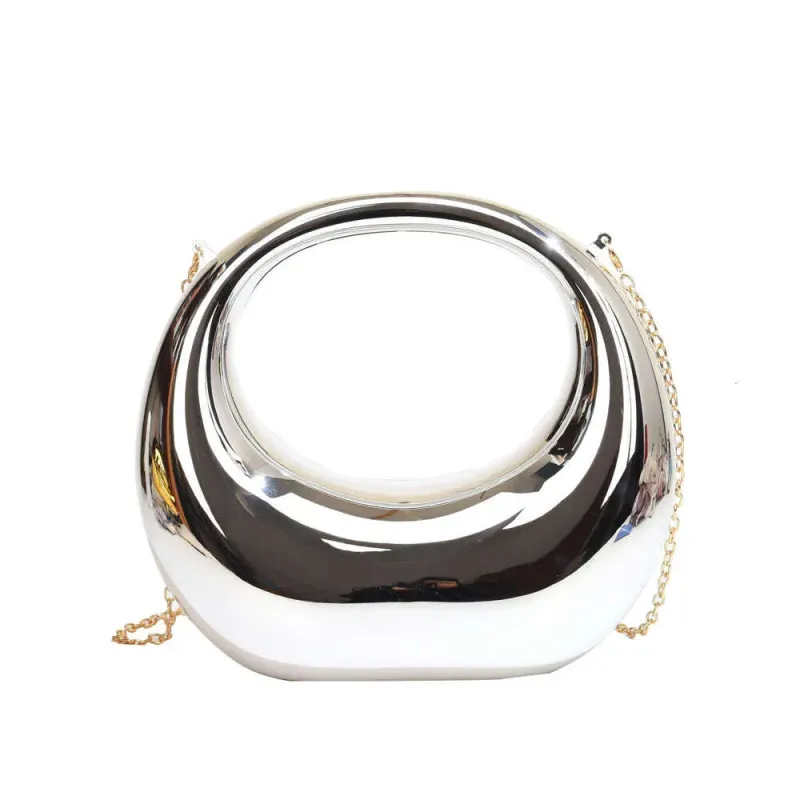 Borsa a tracolla grande in acrilico da donna, borsa da sera alla moda Moon Evening Box, borsa a tracolla con una sola spalla_voghion.com