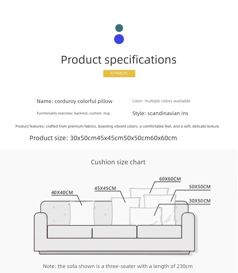 Modern Solid Color Internet Celebrity Cushion Living Room Sofa Pillow Cover With Core Nordic Square Backrest_voghion.com