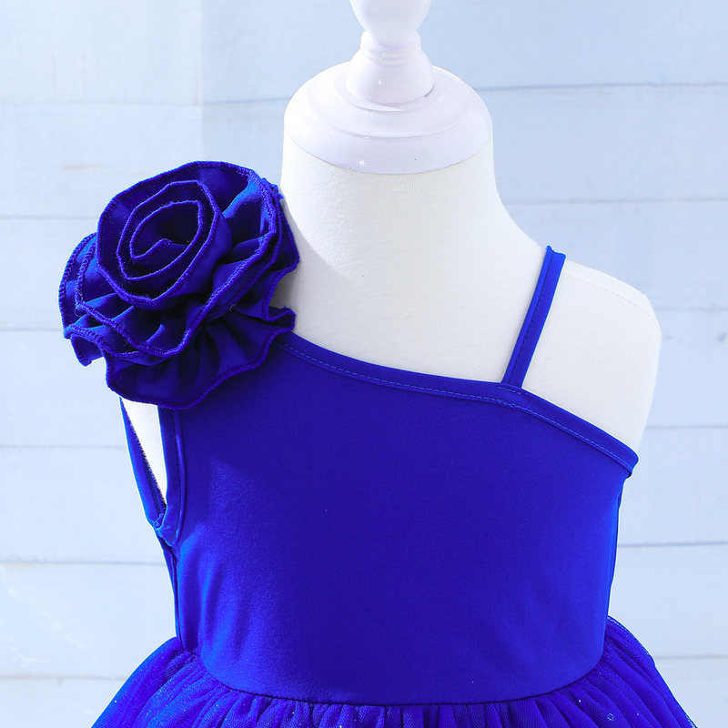 Mother&Kids Children's Dress Halter Strapless Star Mesh Gauze Dress Flower Child Princess Dress For Children_voghion.com