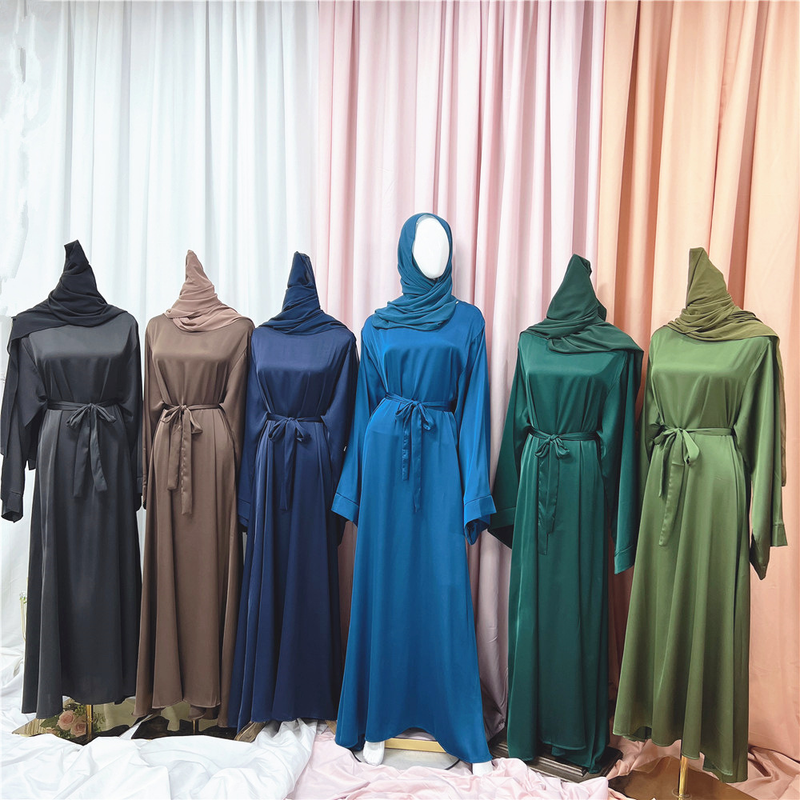 Damenkleid Naher Osten Türkei einfarbig großes mehrfarbiges Robenkleid_voghion.com
