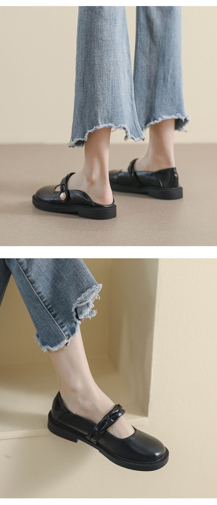T Platform Mary Jane Shoes Female French Fairy Style With Skirt Sweet Single Shoes Large Size Women's Shoes_voghion.com