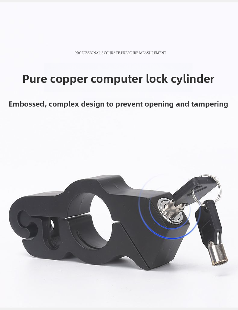 Universal Alarm Throttle Motorcycle Handlebar Anti-theft Electric Scooter Horn Brake Lock_voghion.com