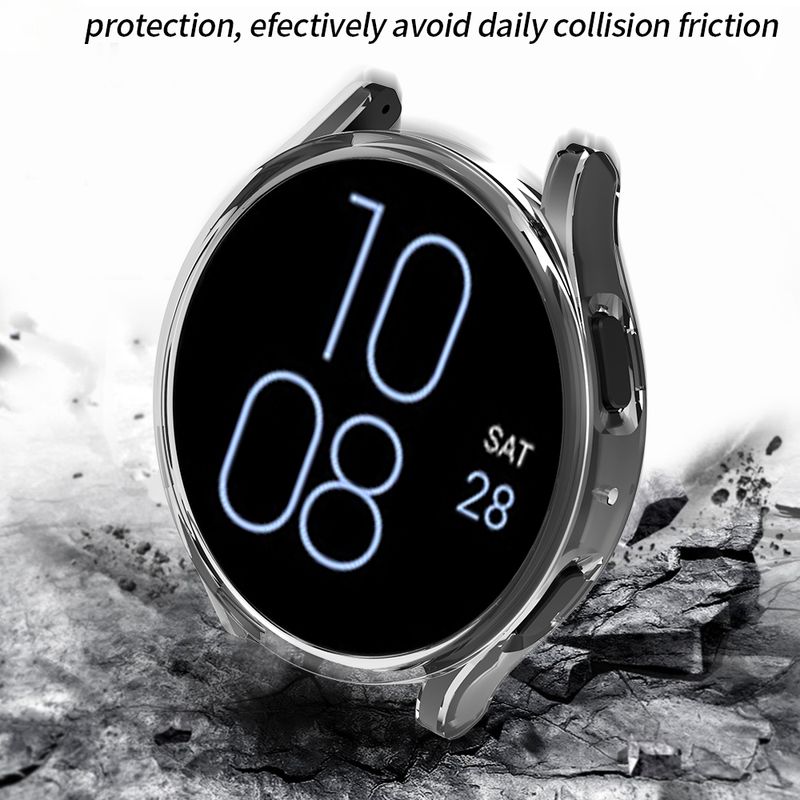 Cover For Samsung Galaxy Watch7 6 5 4 44mm 40mm Protective Case Pc Frame No Glass Protector Bumper Galaxy Watch Case Accessories_voghion.com