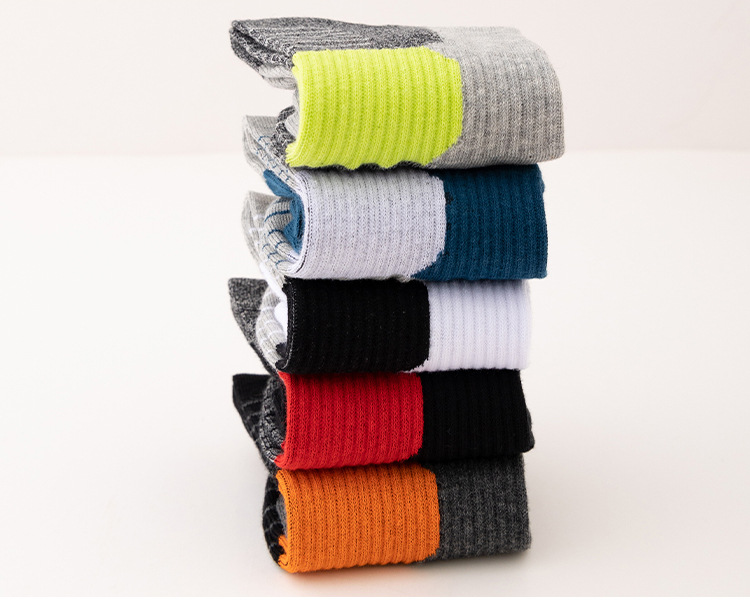 Sports Sweat Absorbing And Breathable Outdoor Hiking Deodorant Running Socks, Men's Medium Length Socks_voghion.com