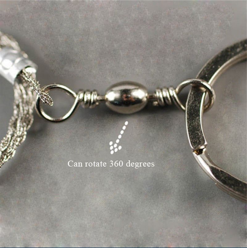 Survival Curve 360 Degree Rotation Outdoor Sports Must-Have Chain Steel Wire Rope Saw Tool_voghion.com