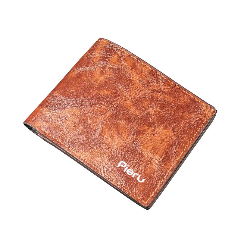 Nueva cartera corta de hombre, muy vendida, de PU resistente al fuego, con clip para billetes de playa, tarjetero y monedero._voghion.com