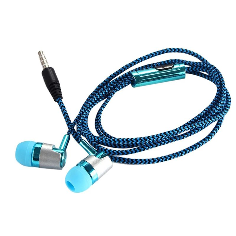 for Music 3.5mm Hands-free Earphone Mic Wired Earpiece In-ear Stereo Smart Phone_voghion.com