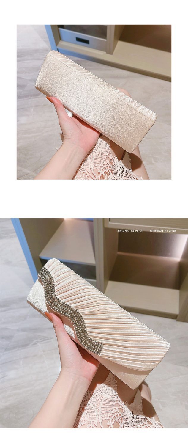 2024 Nova večerna banketna ženska ročna majhna denarnica z diamantnim intarziranjem, modna diagonalna ovojnica_voghion.com