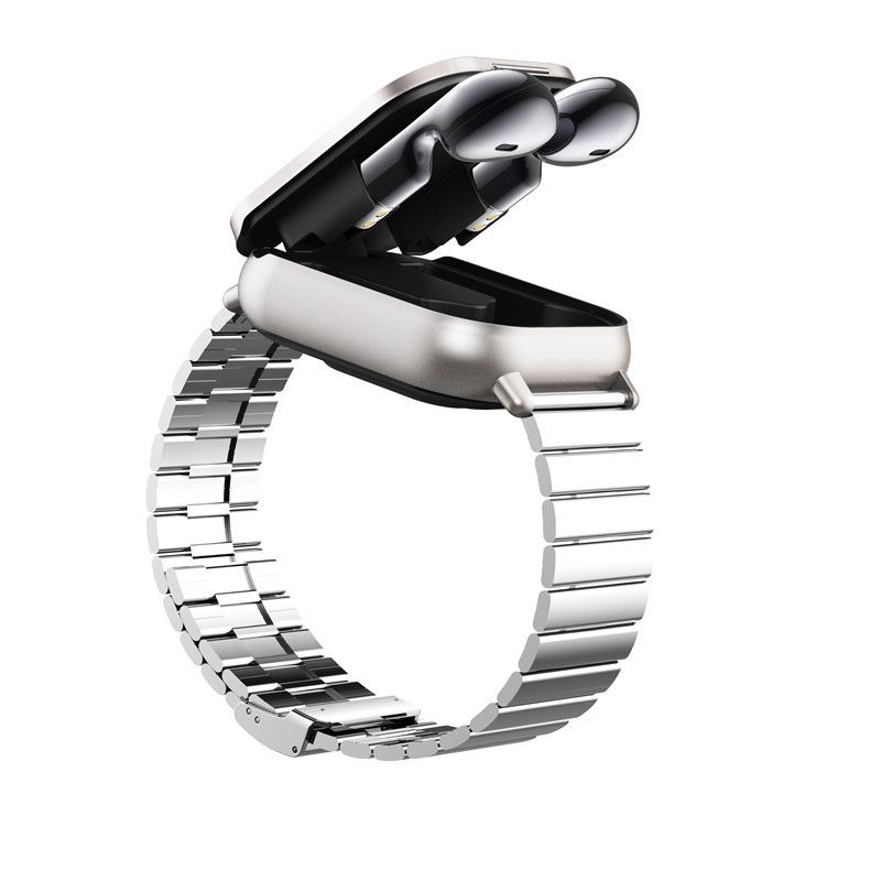 D8 Smart Watch Bluetooth Headset 2-in-1 Full Screen Touch Bluetooth Call Sports Watch Heart Rate Blood Pressure_voghion.com