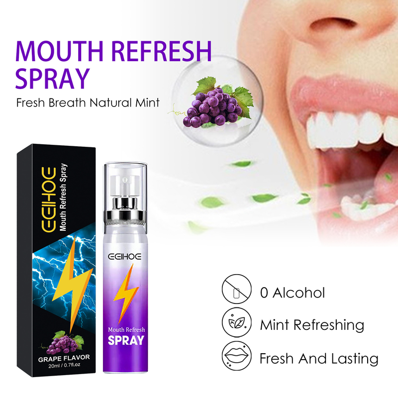 Mouth beautiful Fresh spray Clean bad breath Mouth odor Fresh breath Clean smell Keep fragrance Portable spray_voghion.com
