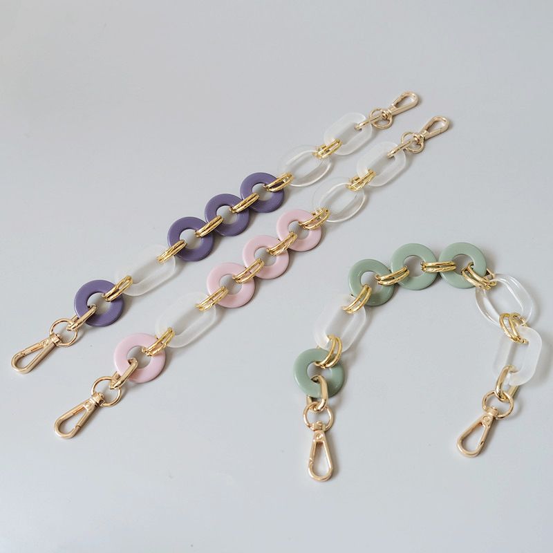 New Fashion Baroque Acrylic Resin Cute Candy Color Phone Handheld Short Decorative Chain_voghion.com