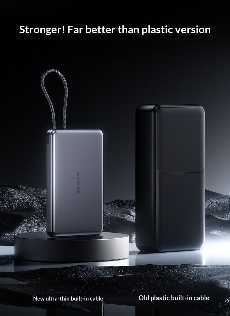 Power Bank 3C Certification Airplane Safe New Model Large Capacity Lightweight Portable With Cable Super Fast Charging_voghion.com