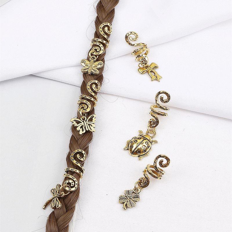 Fermagli per capelli con dreadlock, ornamenti per capelli in lega hip-hop, anelli per capelli a spirale a tema, accessori per capelli alla moda e cool per trecce da ragazza_voghion.com