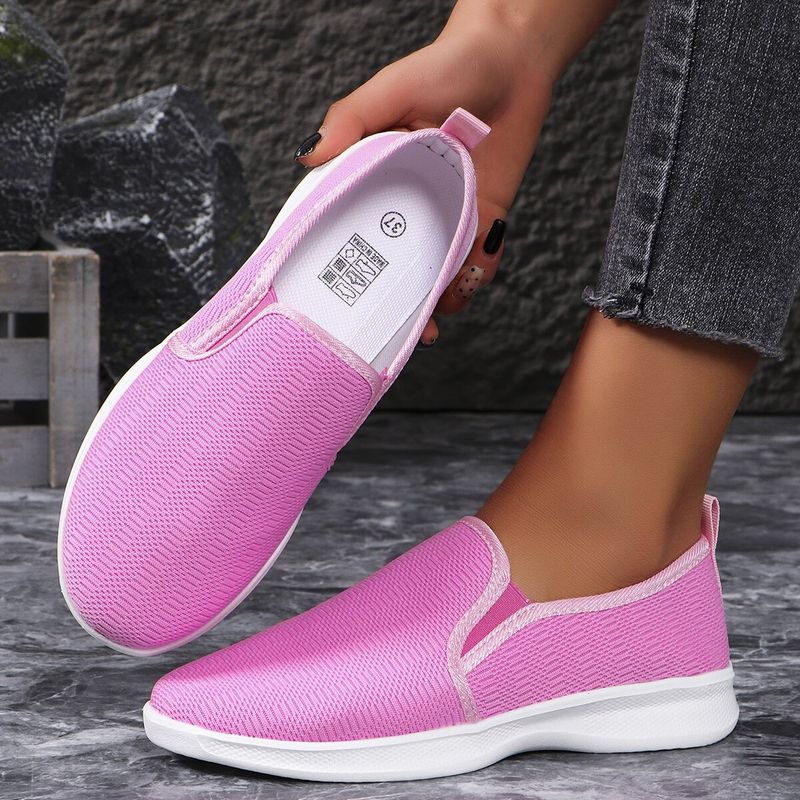 Neue Damenschuhe mit Plattfüßen und faulen Plus-Size-Freizeitsportschuhen für Damen_voghion.com