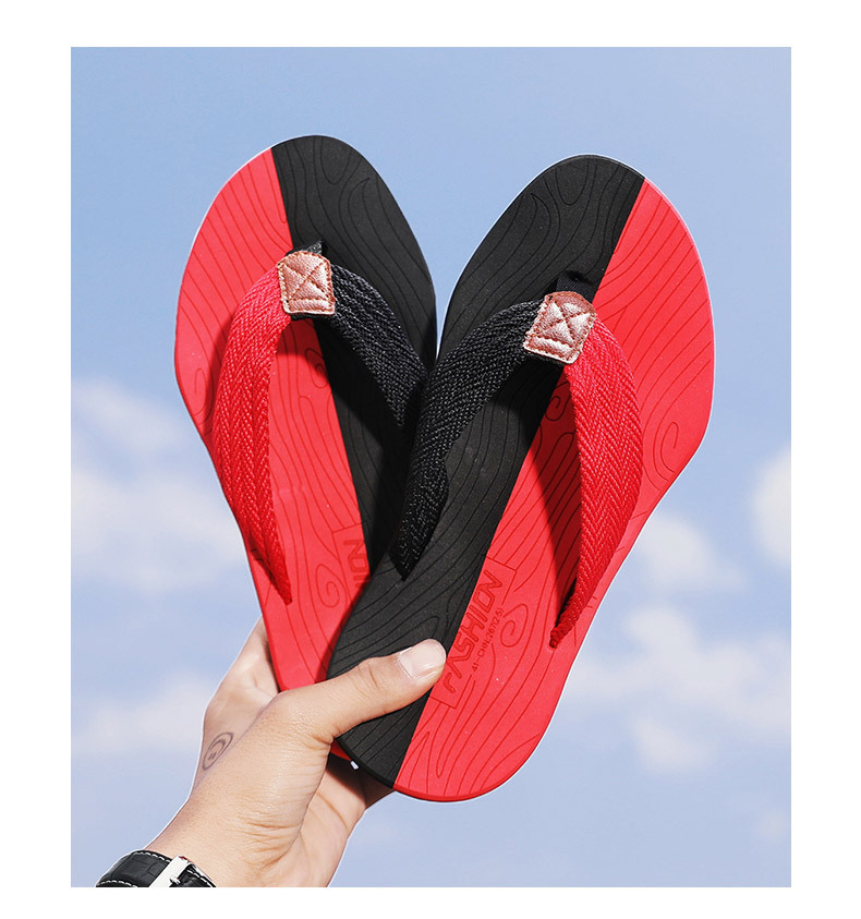 Men's flops summer, new casual flip flops, men's for external wear, anti slip beach sandals_voghion.com