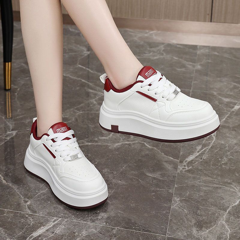 Cp333 New Breathable White Shoes New Autumn Height-Increasing Thick-Soled Casual Korean Wear-Resistant Trendy Version_voghion.com