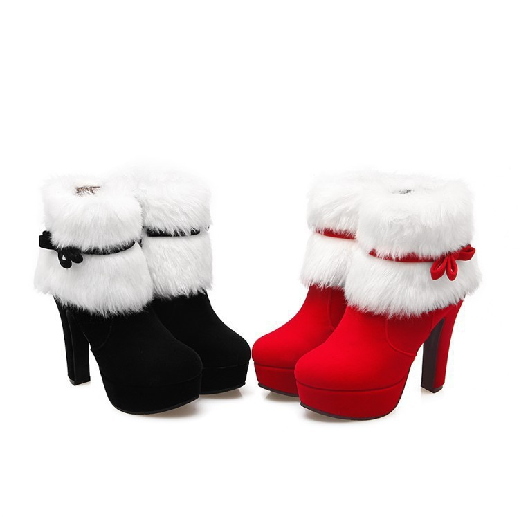 Stivali da trekking da donna Stivali da neve Impermeabili Chic Casual Punta tonda piatta Punta a punta Stringate Feste da viaggio Stivali per calzature_voghion.com