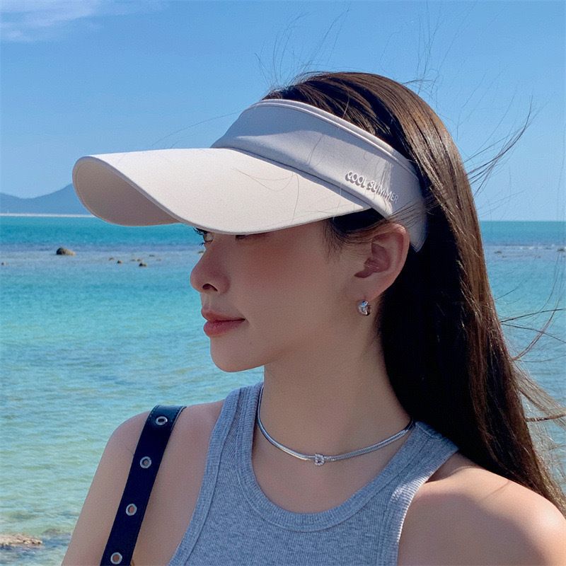 Protector solar de calidad inigualable para hombre, nuevo sombrero de verano con protección solar, para rostro pequeño, resistente a los rayos UV, para correr, con lengüeta de pato y copa vacía._voghion.com