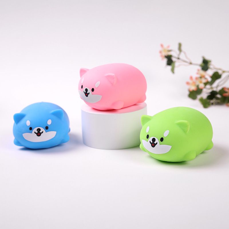 Foam Squishies Shiba Inu Cute Animal Small Portable Toy Decompression Venting Decompression Flour Pinching Toy Pinching Fun Animal_voghion.com