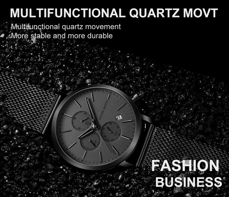 Men's Stainless Steel Quartz Watch With Calendar, Luminous Hands, And Water Resistance - Stylish Casual Timepiece For Everyday Wear_voghion.com