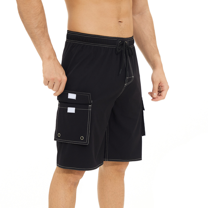 Summer jogger solid color short casual and comfortable shorts, outdoor oversized beach pants_voghion.com