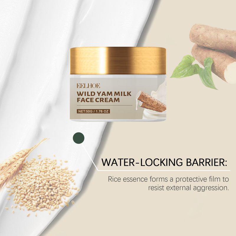 EELHOE Yam Cremă hidratantă reparatoare, îngrijire a pielii hidratantă și hidratantă, antirid, estompare pete, cremă de îngrijire revigorantă_voghion.com