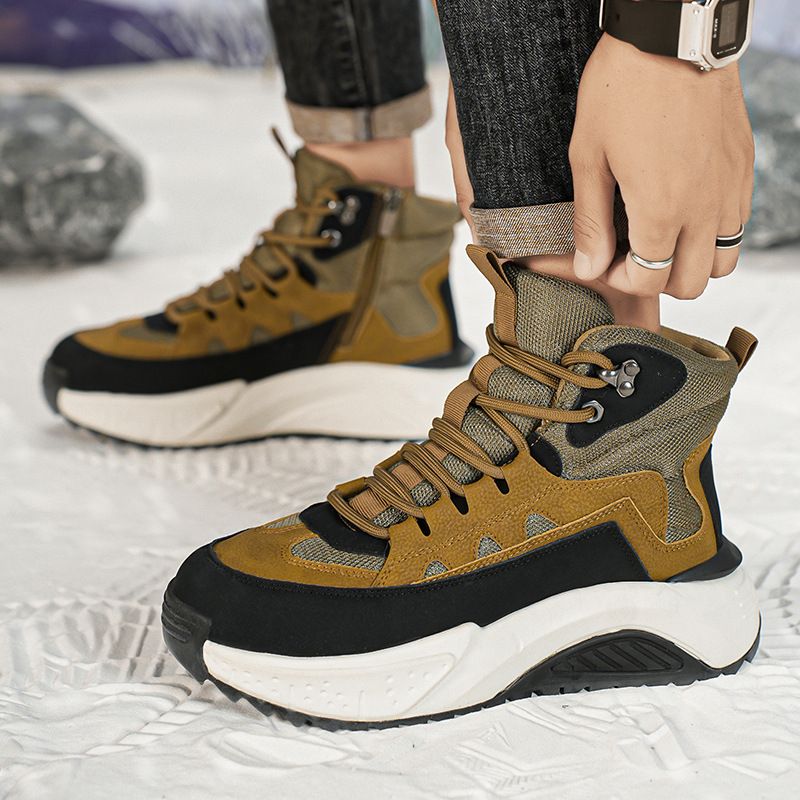 Snow Boots Winter Suede Thickened Warmth Men's 2025 Fall/Winter New Style Boots_voghion.com