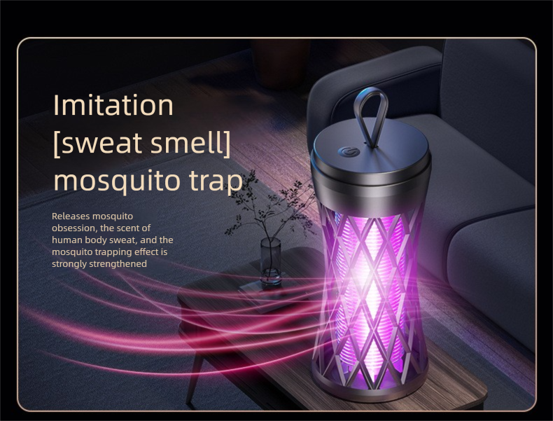 USB Mosquito Killer Lamp, Household Electric Shock Mosquito Repellent, Portable Outdoor Mosquito Trap, Waist Design_voghion.com