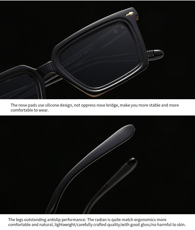 Euroopan ja Amerikan rajat ylittävä trendi Street Shooting Retro Square Rice Staring Art Aurinkolasit Modern Charm INS Aurinkolasit 6093_voghion.com