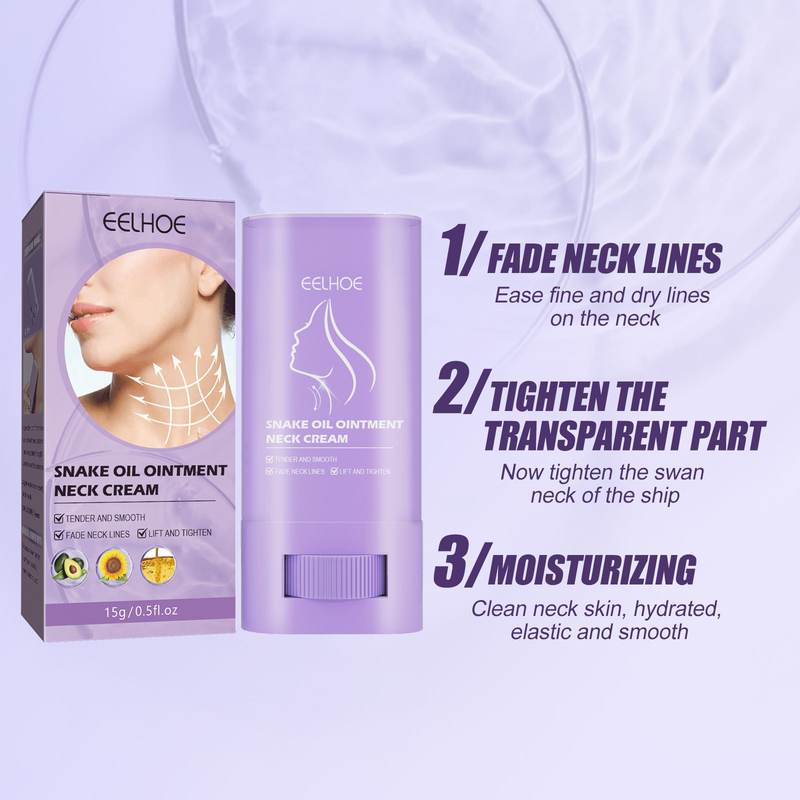Crema eficaz para eliminar arrugas del cuello, crema reafirmante antienvejecimiento, decoloración del cuello, líneas finas, blanqueamiento, hidratación, cuidado de la piel suave, 15g_voghion.com