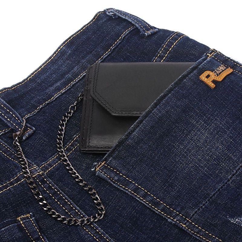 First layer oil wax leather men's RFID anti magnetic and anti-theft real pickup bag short style zero wallet_voghion.com