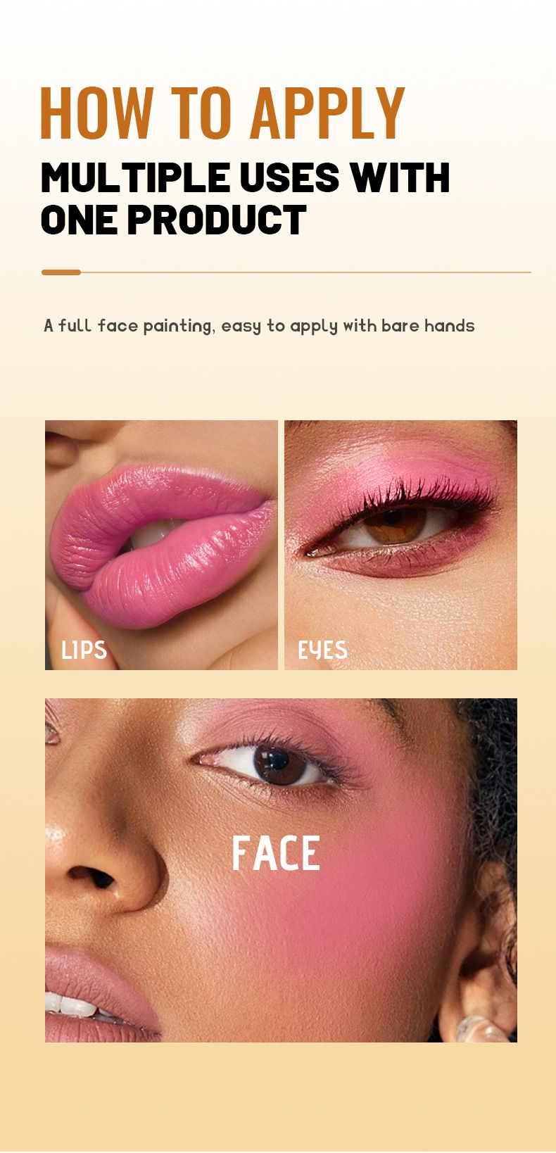 LACHAVA Pearl Eye Shadow Powder Blusher Stick Matte Rouge Lip And Cheek Rossetto in polvere a doppio uso_voghion.com